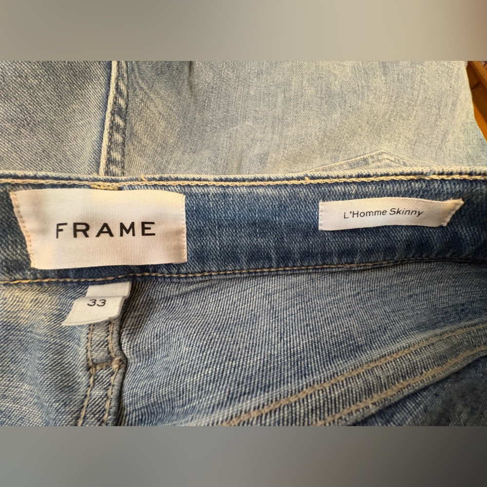 Frame Denim Blue L’Homme Skinny Jeans - Picture 4 of 5